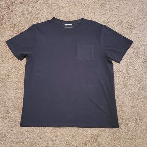 Mens Black Short Sleeve Tee Shirtq